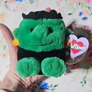 Vintage 1999 Puffkins Limited Edition Stitch Monster Frankestein Plush With Tags
